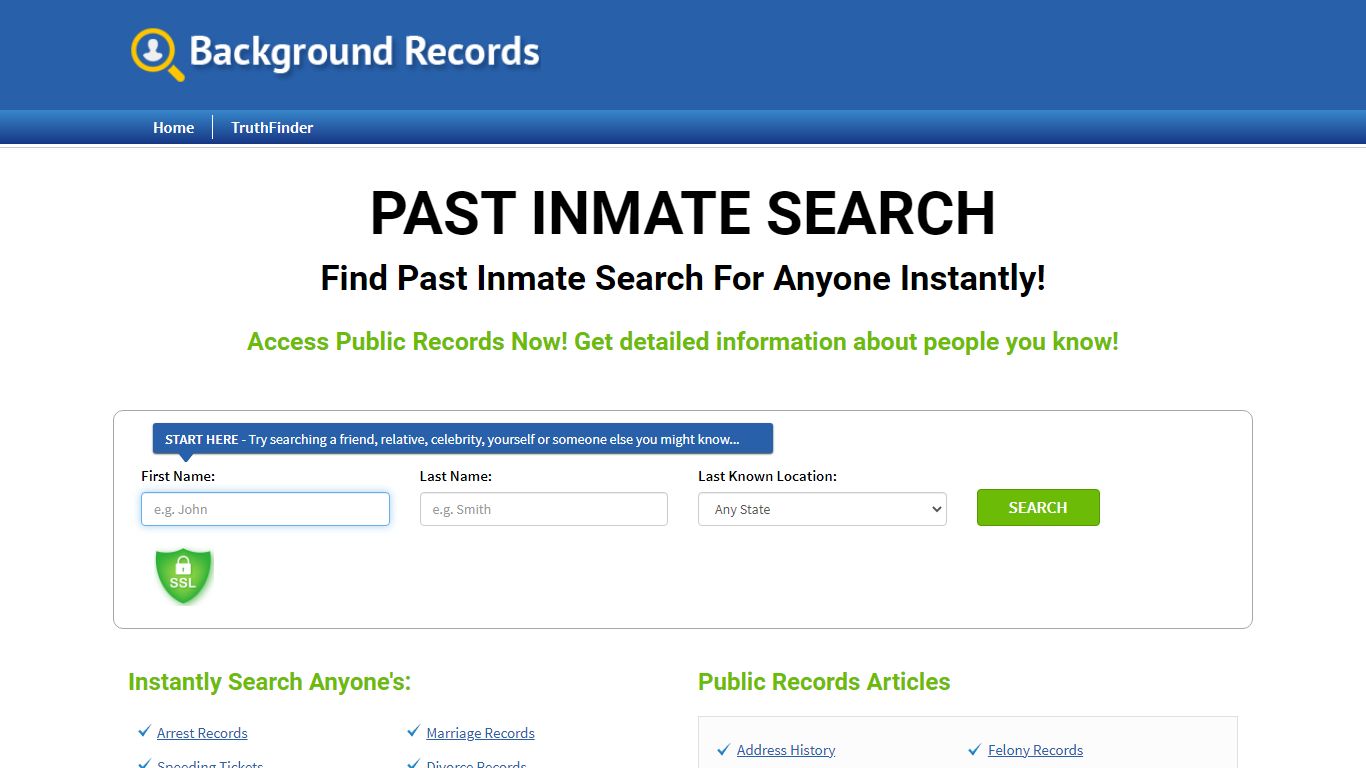 Find Past Inmate Search For Anyone Instantly!